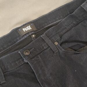 PAIGE Men's Dark Indigo Slim Straight Jeans